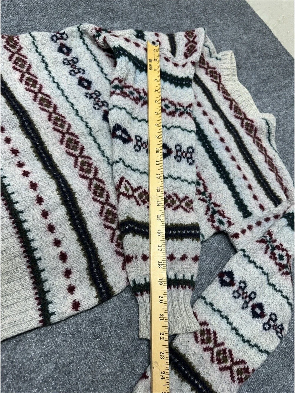 ll bean wool sweater men L-Long